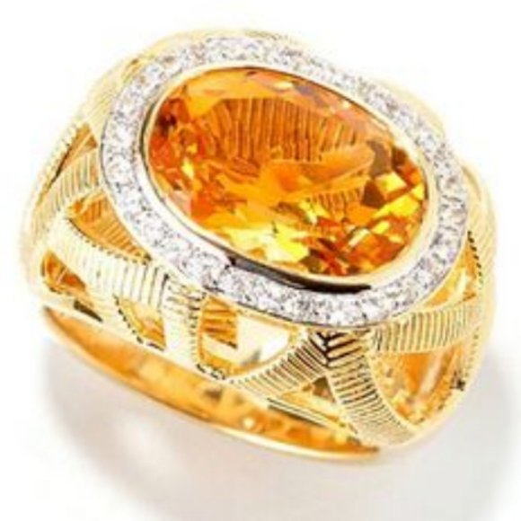 Michelle Albala Mideira Citrine Ring - Picture 1 of 7